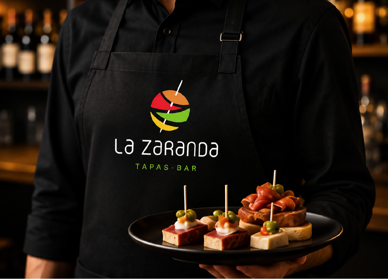 Diseñador de logotipos personalizados para bar de tapas en Madrid Branding en Granada Málaga Sevilla Alicante
